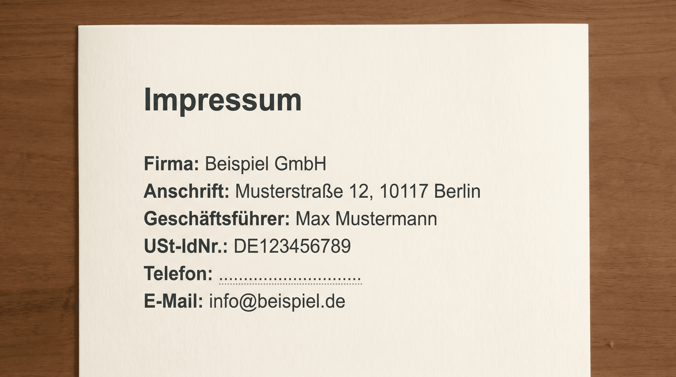 Impressum-Mindestangaben nach § 5 DDG: Was rein muss — und was häufig fehlt