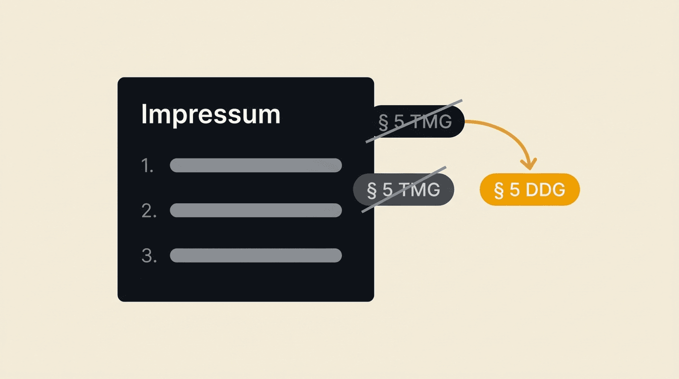 Impressum nach § 5 TMG? Dieses Gesetz gibt es nicht mehr
