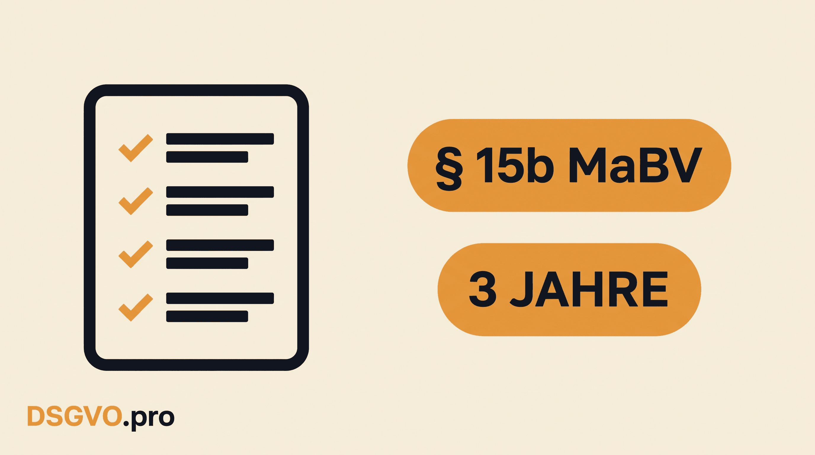 § 15b MaBV: Weiterbildungsnachweis 3 Jahre aufbewahren